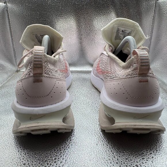 Size 10.5 Nike Air‎ Max Flyknit Racer Womens Soft Pink Athletic Shoes FJ4577-100 - Picture 8 of 11